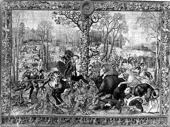 Die Jagden von Maximilian, Steinbock: Die Wildschweinjagd, 1521-33