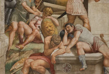 Counterfaccata, Bernardino Gatti, Auferstehung 1529 (Detail)