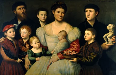 Porträt von Arrigo Licinio und seiner Familie