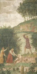 Cephalus bei der Jagd bestraft