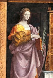 Italien, Mailand, Kirche San Maurizio al Monastero Maggiore, Heilige Lucia