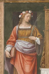 Heilige Rose (Fresko) (Detail)
