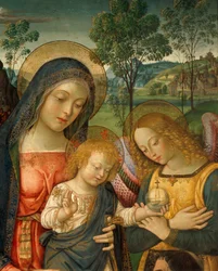 Oberer Teil von Unsere Liebe Frau des Friedens (Detail)