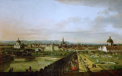 Wien, vom Belvedere aus gesehen