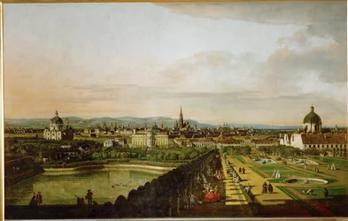 Wien vom Belvedere aus gesehen