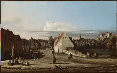 Ansicht von Pirna mit der Festung Sonnenstein, 1755-65