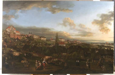 Ansicht von Warschau mit dem Ordynacki-Palast, 1772