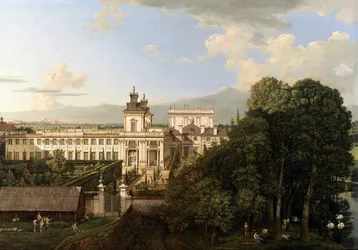 Schloss Wilanów von Süden aus gesehen