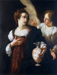 Hagar und der Engel, ca. 1630