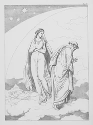 Dantes Göttliche Komödie, Paradiso (Himmel), Platte V (Lithografie)
