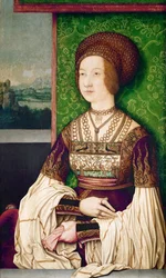Porträt von Bianca Maria Sforza (1472-1510), zweite Frau von Maximilian I., Heiliger Römischer Kaiser