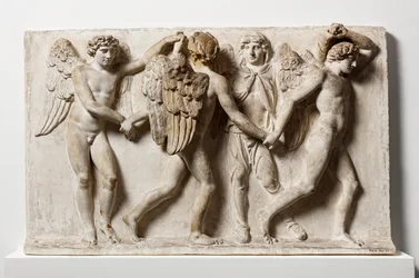 Die Jahreszeiten. Symbolisiert durch vier menschliche Figuren