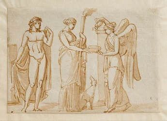 Bacchus, Diana und Sieg (?)