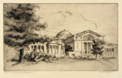 Kunstgebäude, Chicago (Fassade, West)
