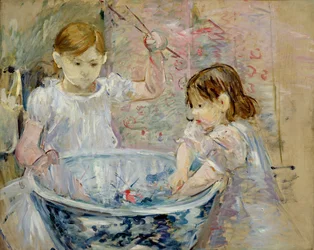 Kinder am Becken, 1886