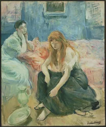 Zwei Frauen bei ihrer Toilette