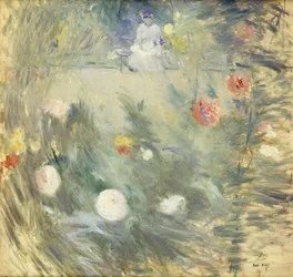 Kindermädchen am Ende des Gartens, 1880