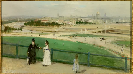 Blick auf Paris von den Höhen des Trocadéro