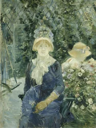 Frau im Garten