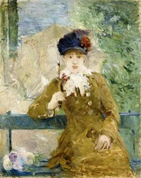 Frau mit einem Regenschirm, 1881