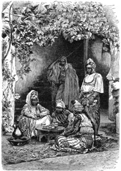 Eine arabische Familie aus Tlemcen, Algerien, um 1890