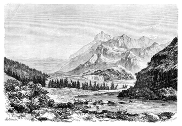 Munku-Sardyk, die Sayan-Berge, Sibirien, Russland, 1895