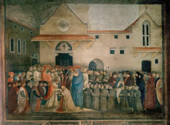 Weihe des Heiligen Egidio durch Papst Martin V.