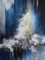 Blaue Eisabstraktion