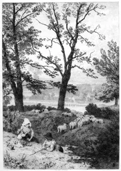 Die kleinen Hirten, ca. 1930er Jahre