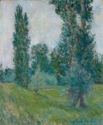 Landschaft mit Pappeln in Giverny