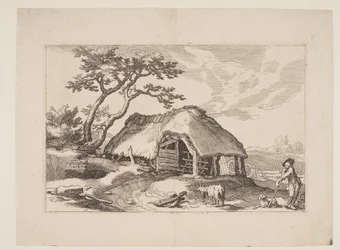 Tafel 17, aus Landschaften mit Bauernhäusern