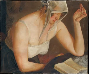 Frau beim Lesen, ca. 1922