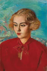 Frau in Rot
