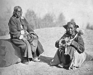 Ladakhi-Frauen tibetischer Abstammung, 1902