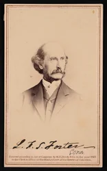 Porträt von LaFayette Sabine Foster 1806-1880, vor 1869