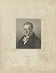 Porträt von Alexander von Humboldt 1769-1859, ca. 1850