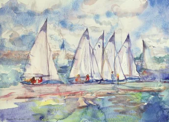 Blaue Segelboote, 1989