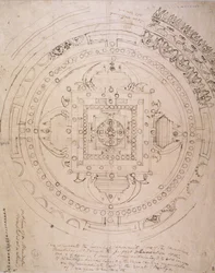Umriss eines Mandalas