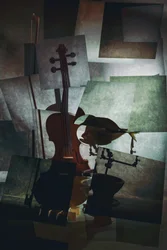 Stimmungsvolles Stillleben mit Violine