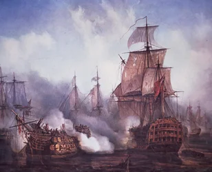 Schlacht von Trafalgar im Jahr 1805