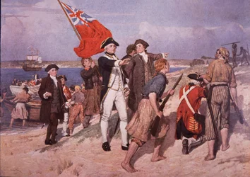 Kapitän James Cook landet in Australien
