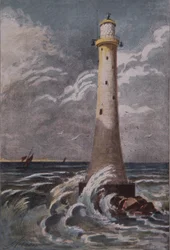 Eddystone-Leuchtturm, vor Plymouth, späte 19. Jahrhundert