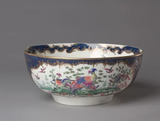 Bowle, Worcester Porzellanmanufaktur, ca. 1770