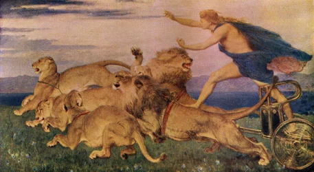 Phoibos Apollon, Illustration aus „Klassischer Mythos und Legende“ von A. R. Hope Moncrieff, veröffentlicht ca. 1910