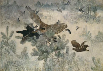 Falke und Schwarzwild, 1884