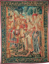 Die Geschichte von Troja. Die Begnadigung von Helena, um 1520