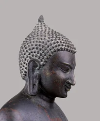 Kopf eines Buddha, Klassischer Pagan-Stil (11.-14. Jahrhundert)