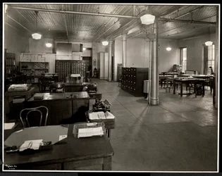 Hauptbüro der Carolyn Wäscherei in der 111 East 129th Street, East Harlem, New York, 1929