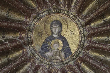 Jungfrau und Kind, im Chora-Kirchenmuseum