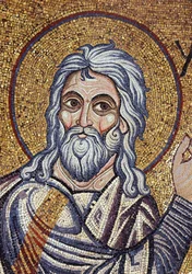 Detail des Propheten Jesaja (Mosaik)